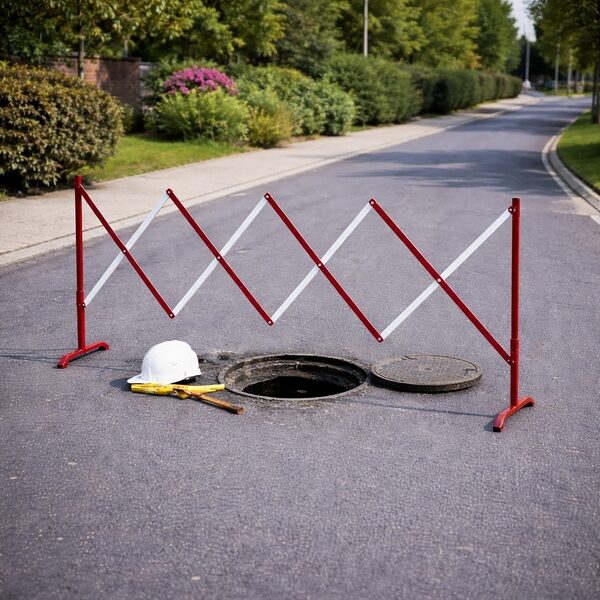 Straight Expanding Barrier – Red / White