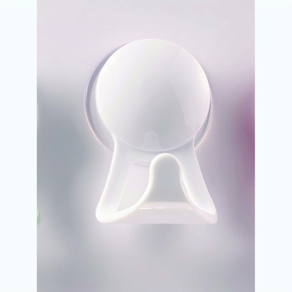 Portemanteau ventouse blanc