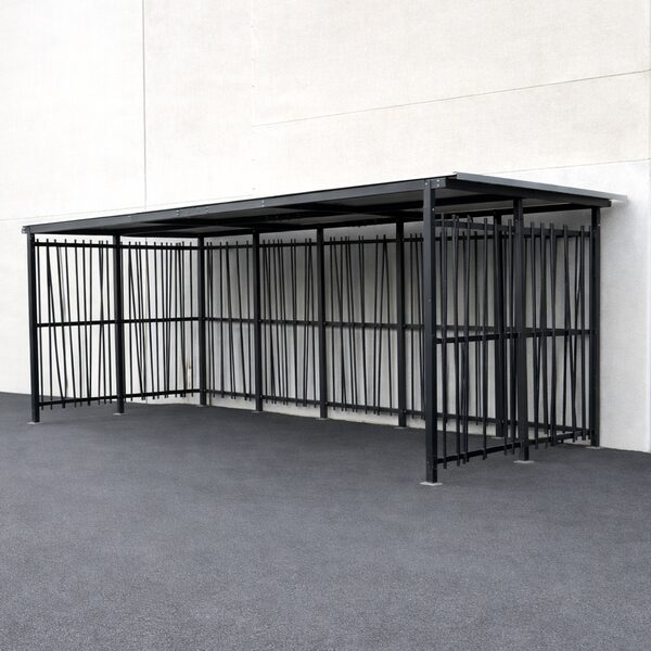 Abri cubique 5x2m – Modèle bambou