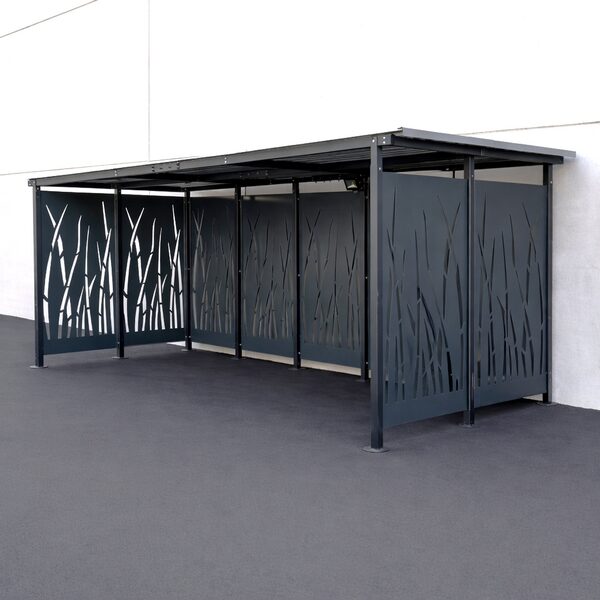 Abri cubique 5x2m – Modèle roseau