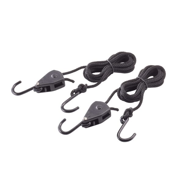 Lot de 2 crochets d’arrimage à cliquet, taille S