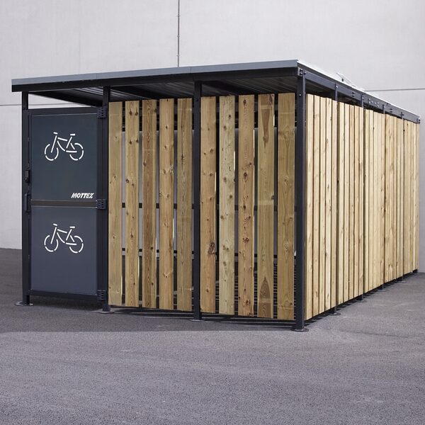 Abri sécurisé 3x5m – Modèle tôle/bois