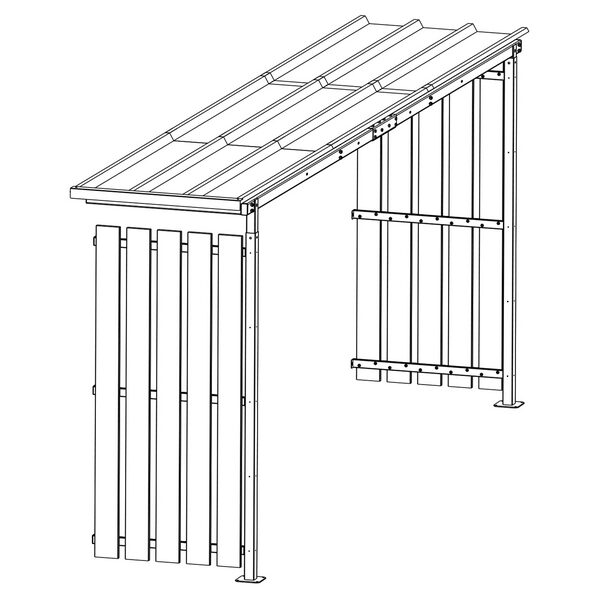 Abri sécurisé SUIVANT – Modèle tôle/bois